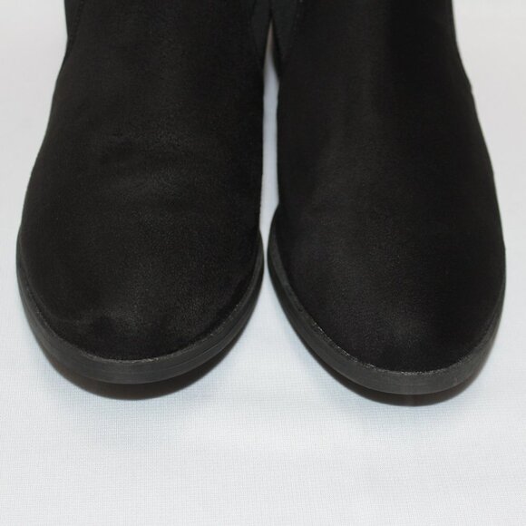 NWOT ASOS Suede Black Ankle Sock Boots - Picture 3 of 12